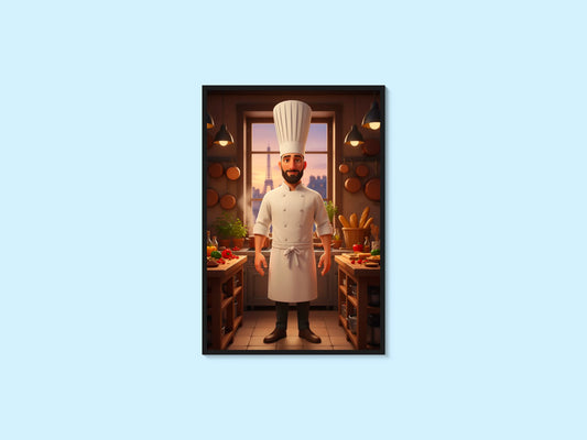 Affiche Chef Paris (Ratatouille)