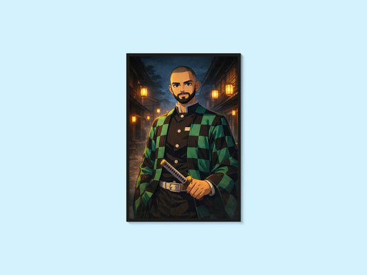 Affiche Guerrier Nocturne (Demon Slayer)